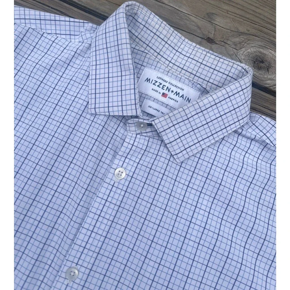 Mizzen + Main Lot of 4 Leeward Spinnaker Men’s XXL Trim Fit Long Sleeve Shirts
